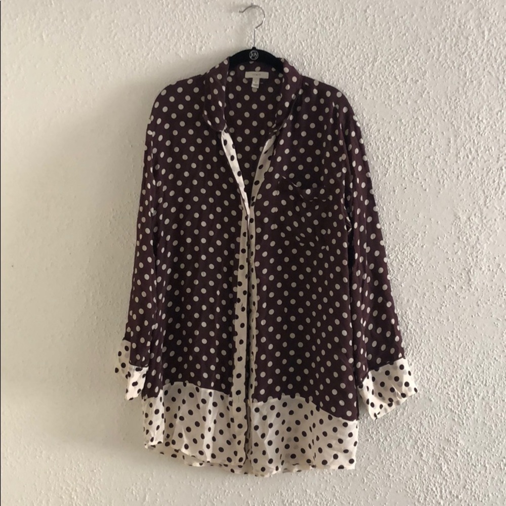 Silk pajama style top